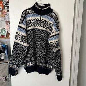 Nordly’s of Norway Wool Quarter Zip Sweater